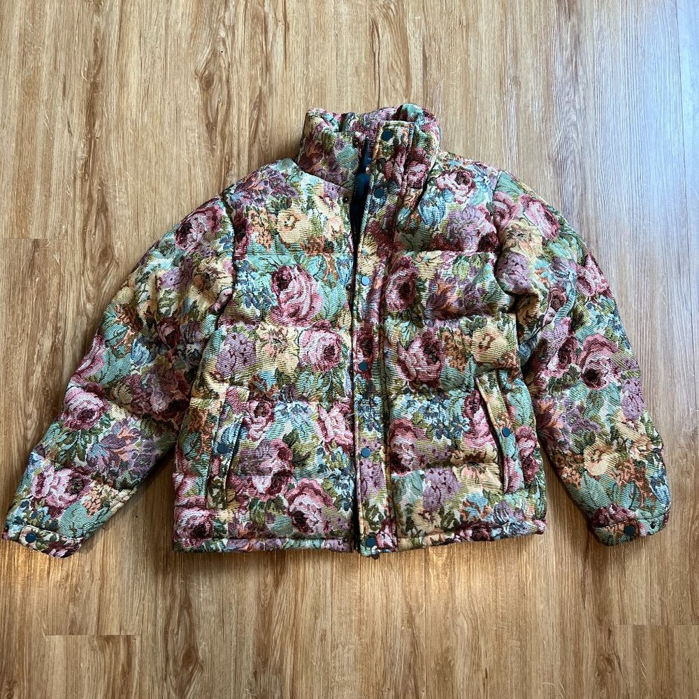 floral GOLF jacket size MEDIUM- lightly used